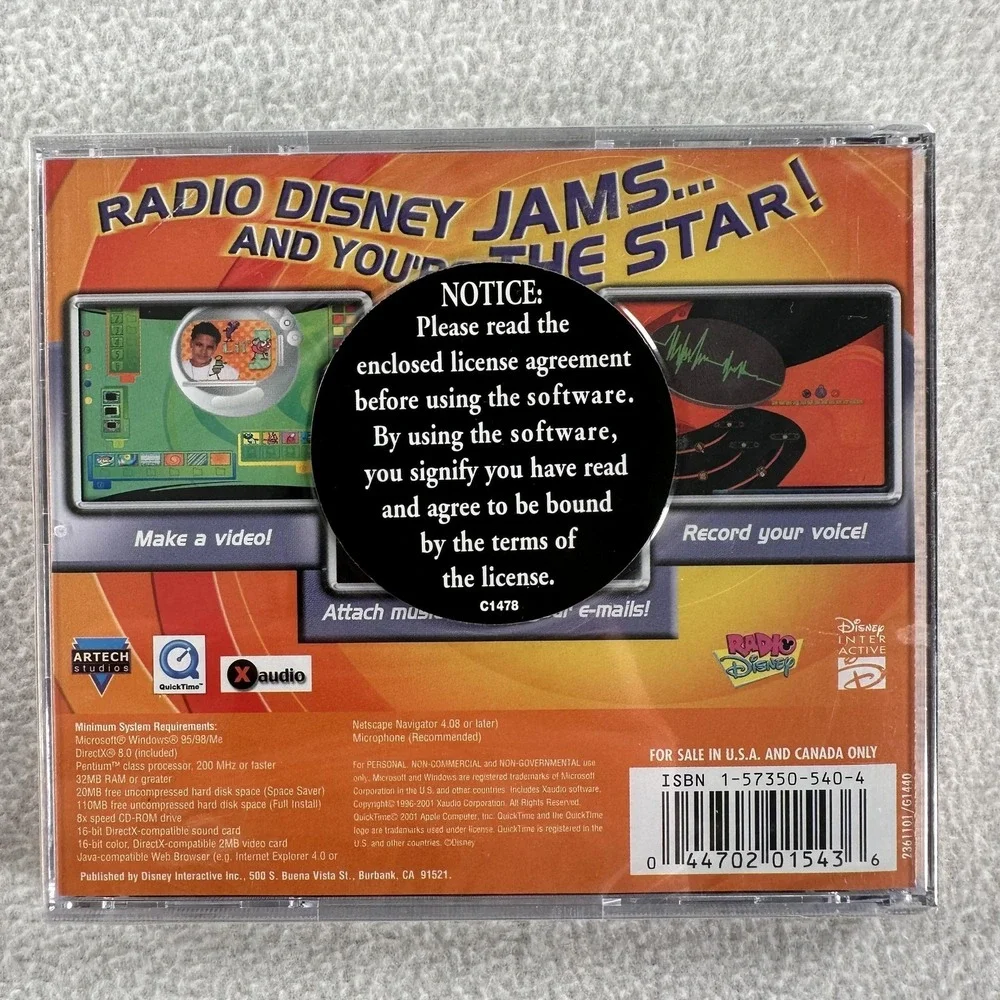 Vintage Disney PC Game Lot 4 Windows CD-ROM Everyone Kids Family Fun Titles